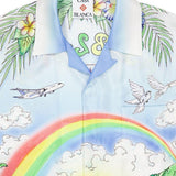 Camicia a maniche lunghe aloha in bianco Casablanca - uomo 