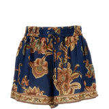 Shorts con stampa paisley aster in blu Zimmermann - donna 