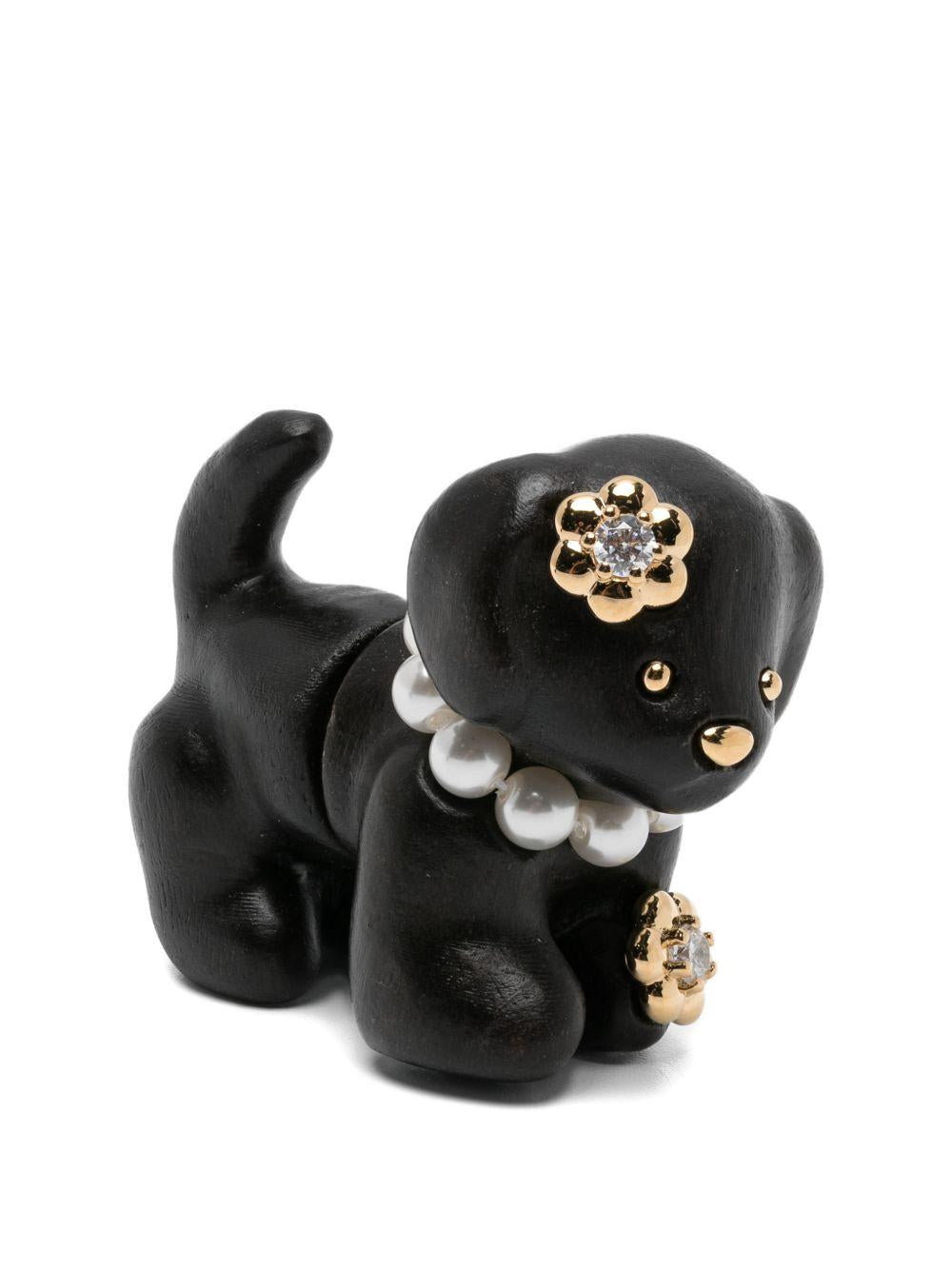 Orecchini a forma di cucciolo in marrone Yvmin - donna 
