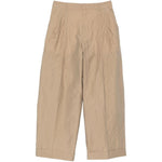 PANTALONI CON PIEGHE WATSON IN BEIGE - DONNA 