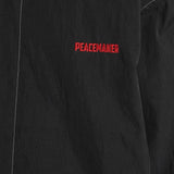 Giacca-camicia con cuciture a contrasto in nero Oamc peacemaker - uomo 