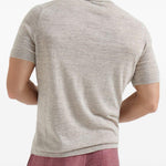 Polo a maniche corte in maglia in beige Brunello cucinelli - uomo 
