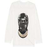 Felpa girocollo Mask Crosses in bianco Ih nom uh nit - uomo 