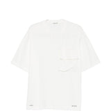 T-shirt con tasca sul petto in bianco Undercover - uomo 