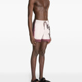 Costume con stampa in borgogna Dries van noten - uomo 