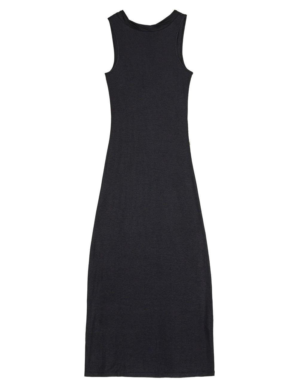 Abito lungo smanicato in nero Remain - donna 