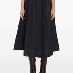 Gonna midi svasata in blu Self-Portrait - donna 