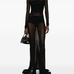 Abito maxi temple in nero Rick owens - donna 