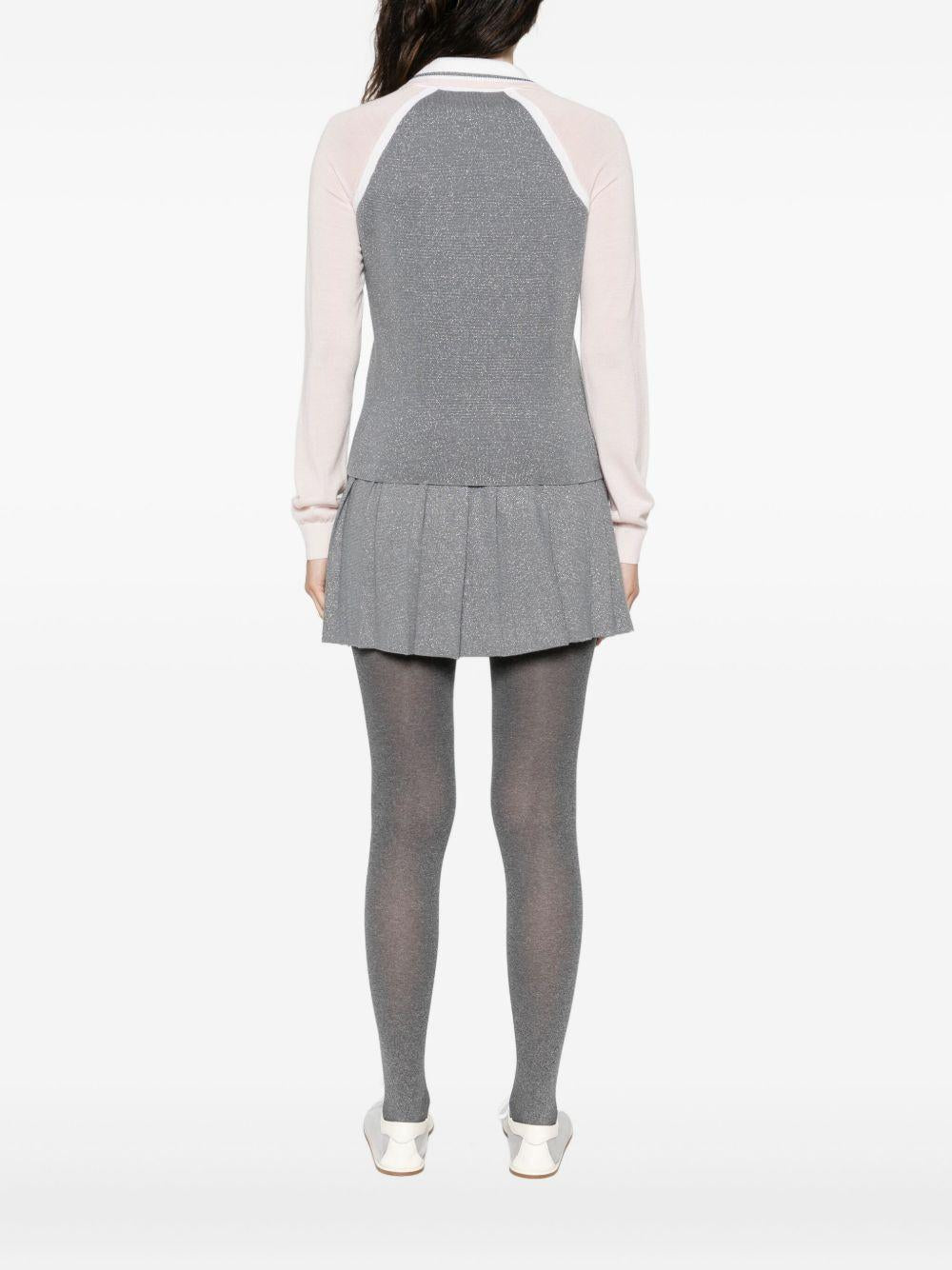 Polo con logo in grigio Casablanca - donna 