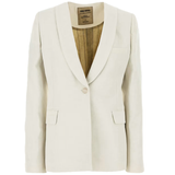 Blazer Kiran con revers a scialle in bianco Uma wang  - donna 