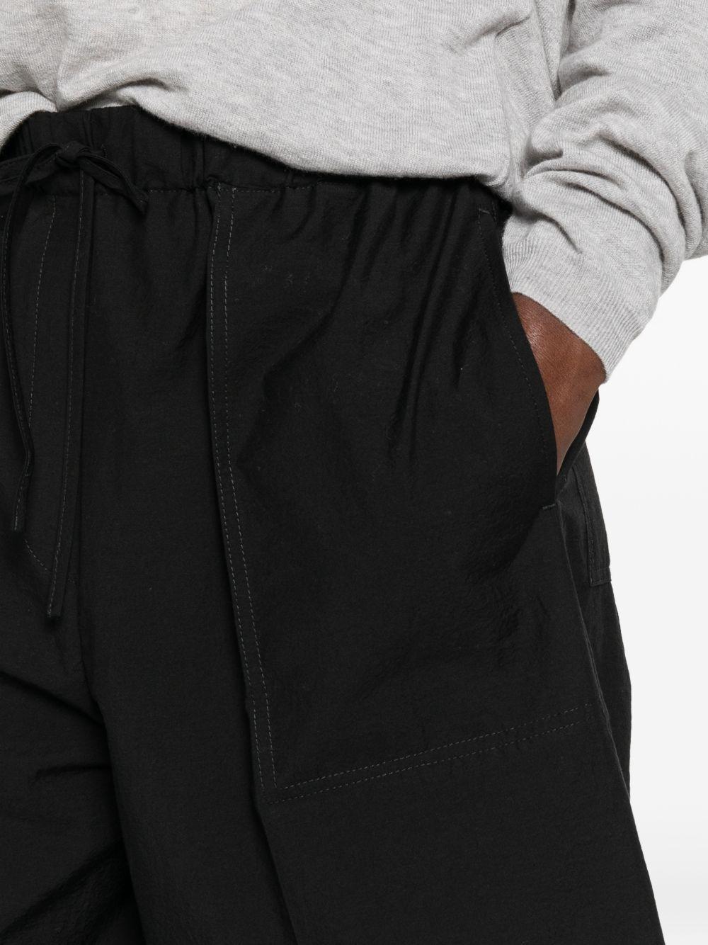 Pantaloni a gamba mapia con coulisse in nero Toteme - donna 