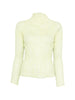 Top a maniche lunghe con design plissettato in verde lime Issey miyake  - donna