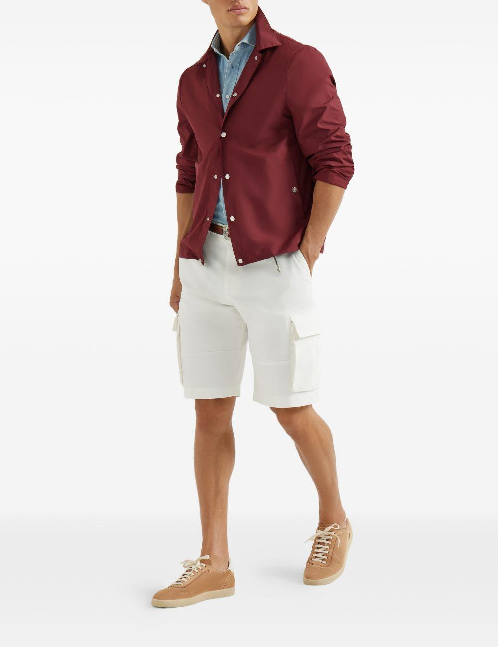 Sneakers in camoscio in beige Brunello cucinelli - uomo 
