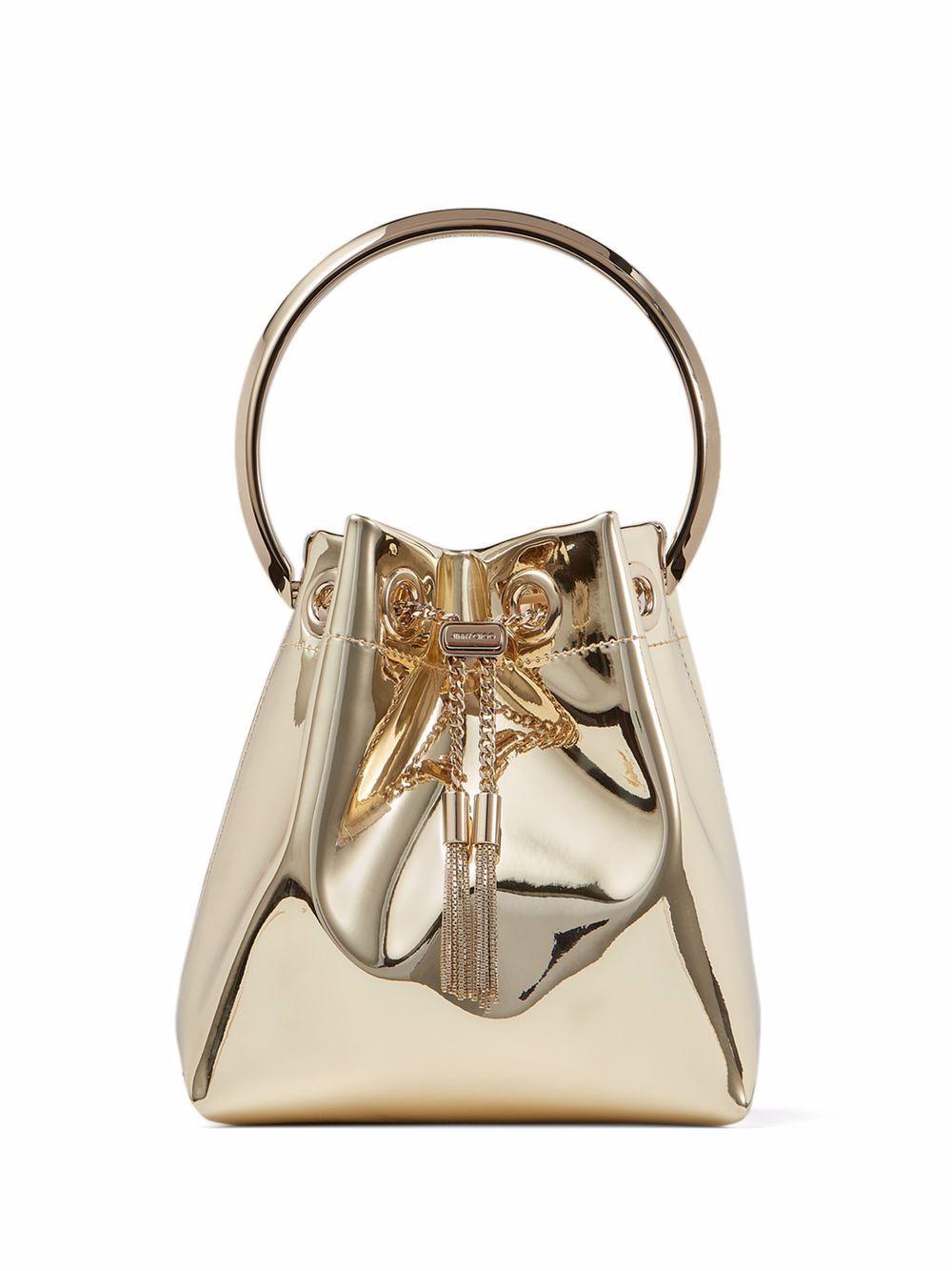 Borsa a secchiello bon bon in oro 