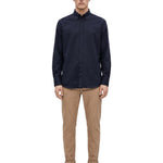 Camicia a maniche lunghe in blu 