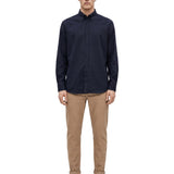 Camicia a maniche lunghe in blu 
