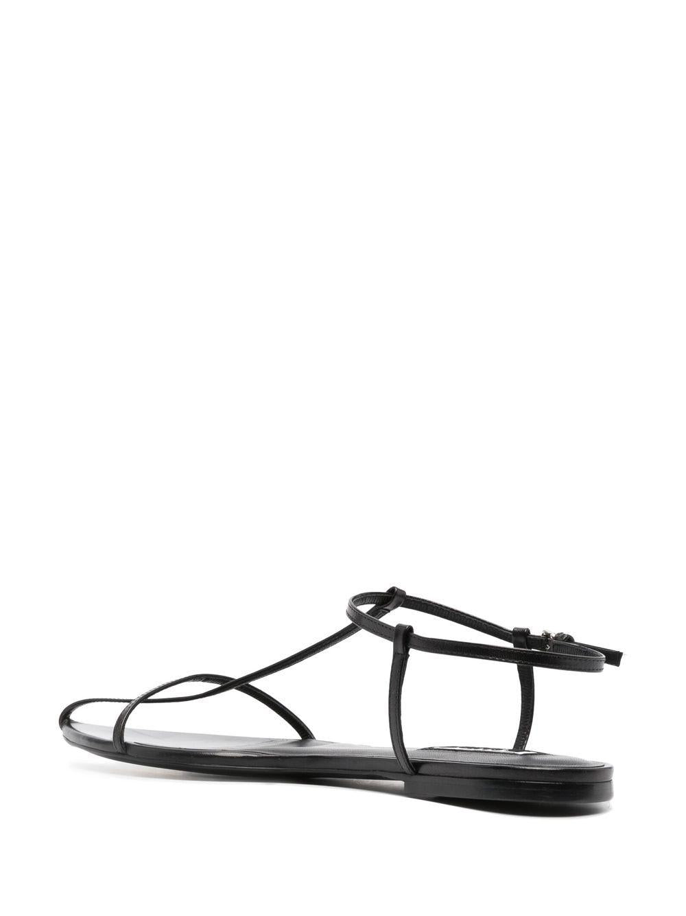 Sandali bassi a punta in nero Jil sander - donna 