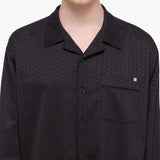 Camicia con stampa geometrica in nero Helmut lang - uomo 