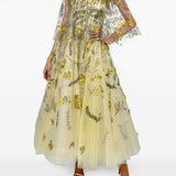 Coprispalle in tulle ricamato Monique Lhuillier - donna 