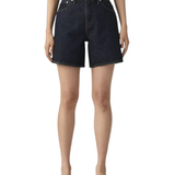 Shorts in denim baggy blu 