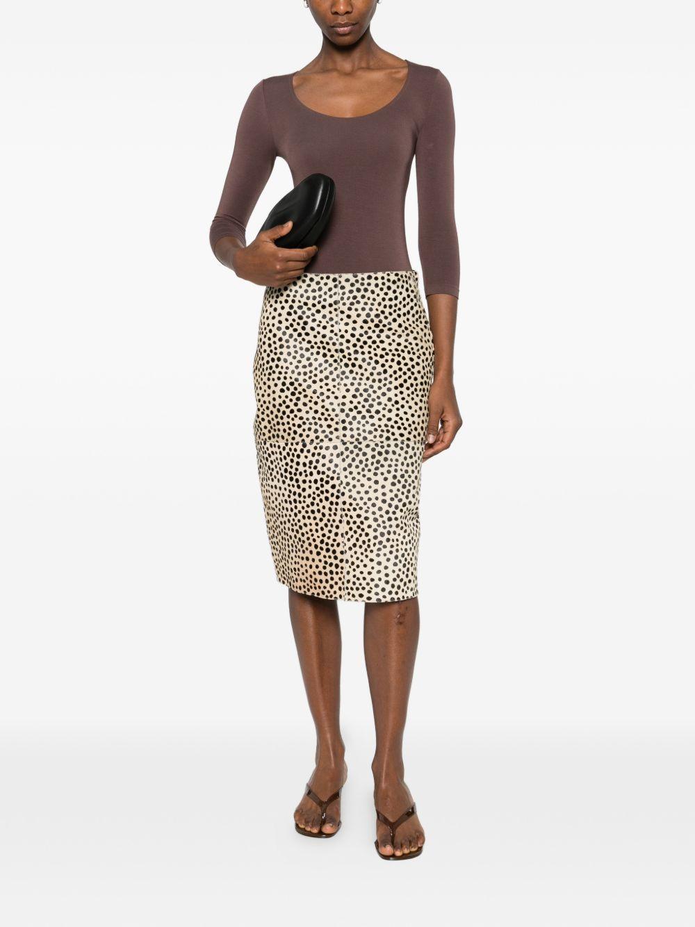 Body tokio con scollo ampio in marrone Wolford - donna 