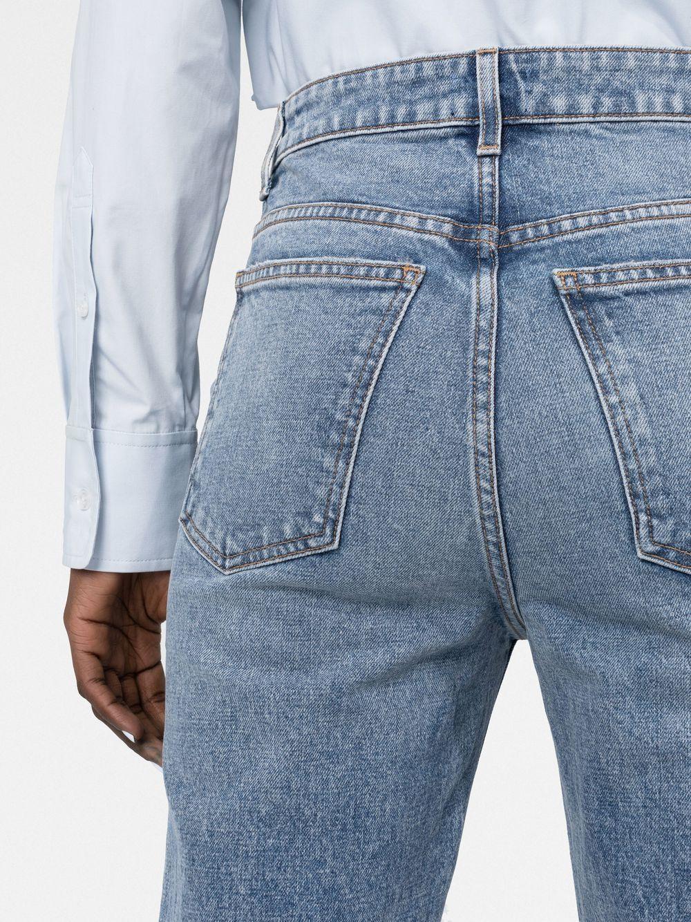 Jeans dritti Abigail in azzurro KHAITE - donna 