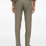 Pantaloni con pieghe in verde Kiton - uomo 