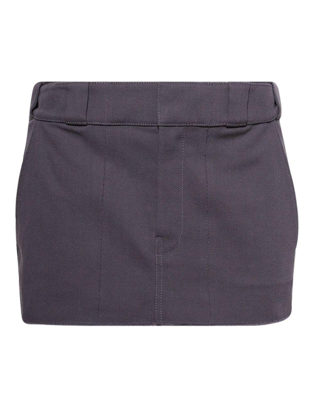 Minigonna con cintura in grigio Alexander Wang - donna 