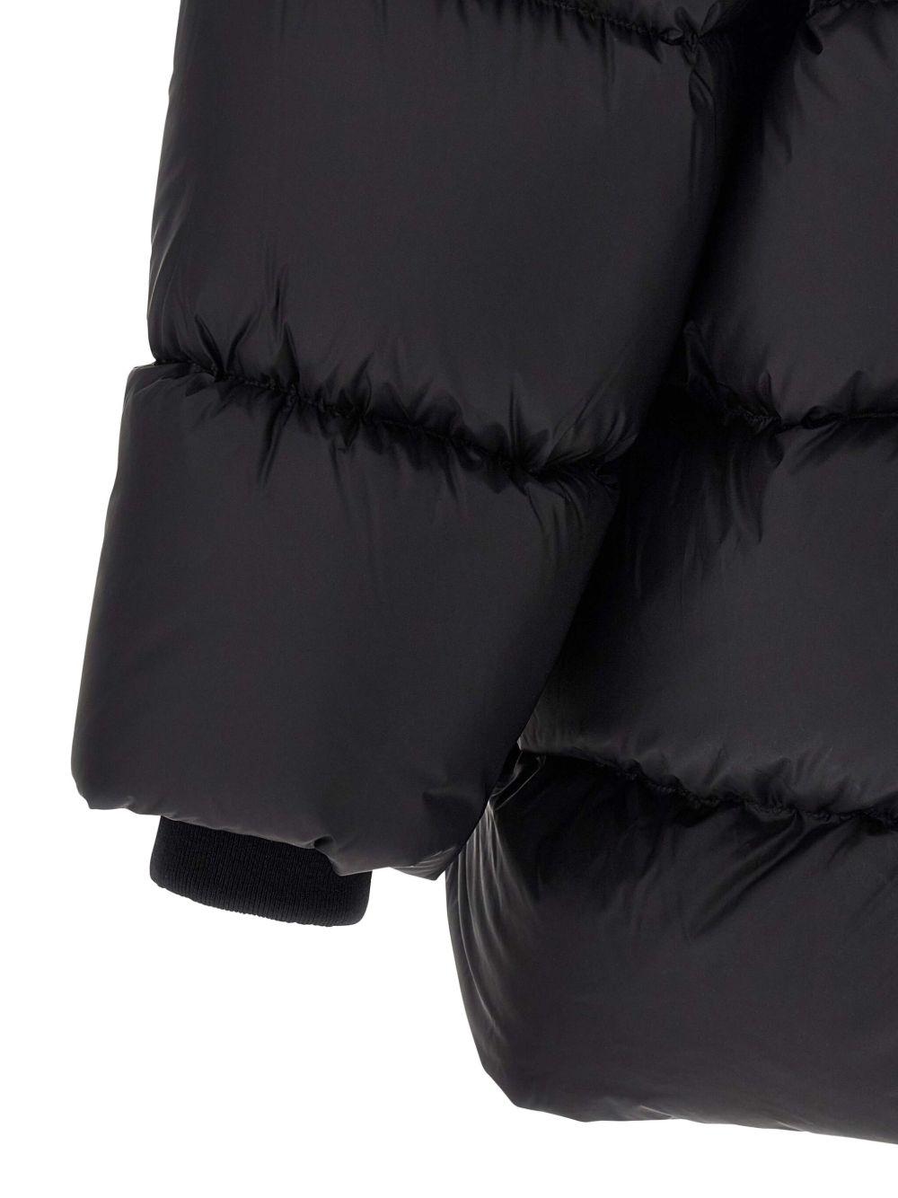 Piumino lungo imbottito turtle in nero Rick owens - uomo 