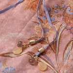 Abito lungo Indra con stampa floreale in rosa 