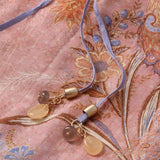Abito lungo Indra con stampa floreale in rosa 