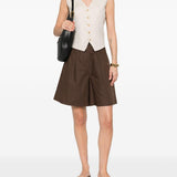 Pantaloncini a pieghe ECUBA in marrone Maxmara weekend - donna 
