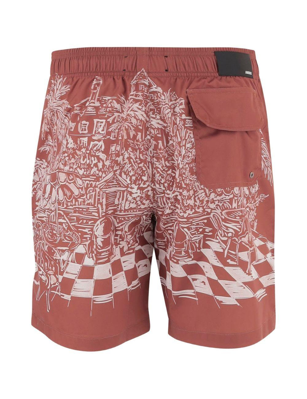 Costume con stampa in marrone Amiri - uomo 