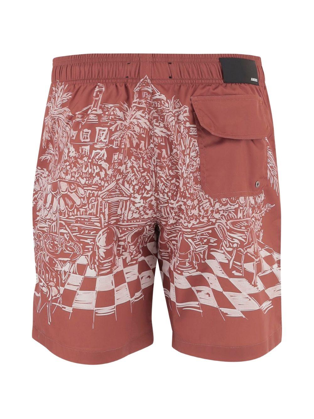 Costume con stampa in marrone Amiri - uomo 