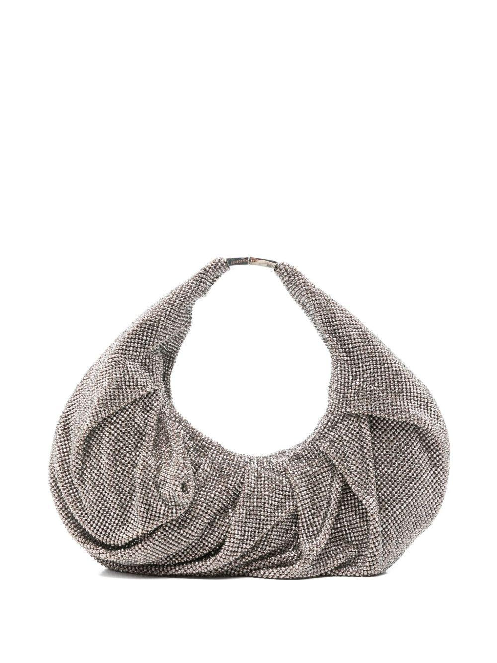Borsa a mano con cristalli in argento Benedetta Bruzziches - donna 