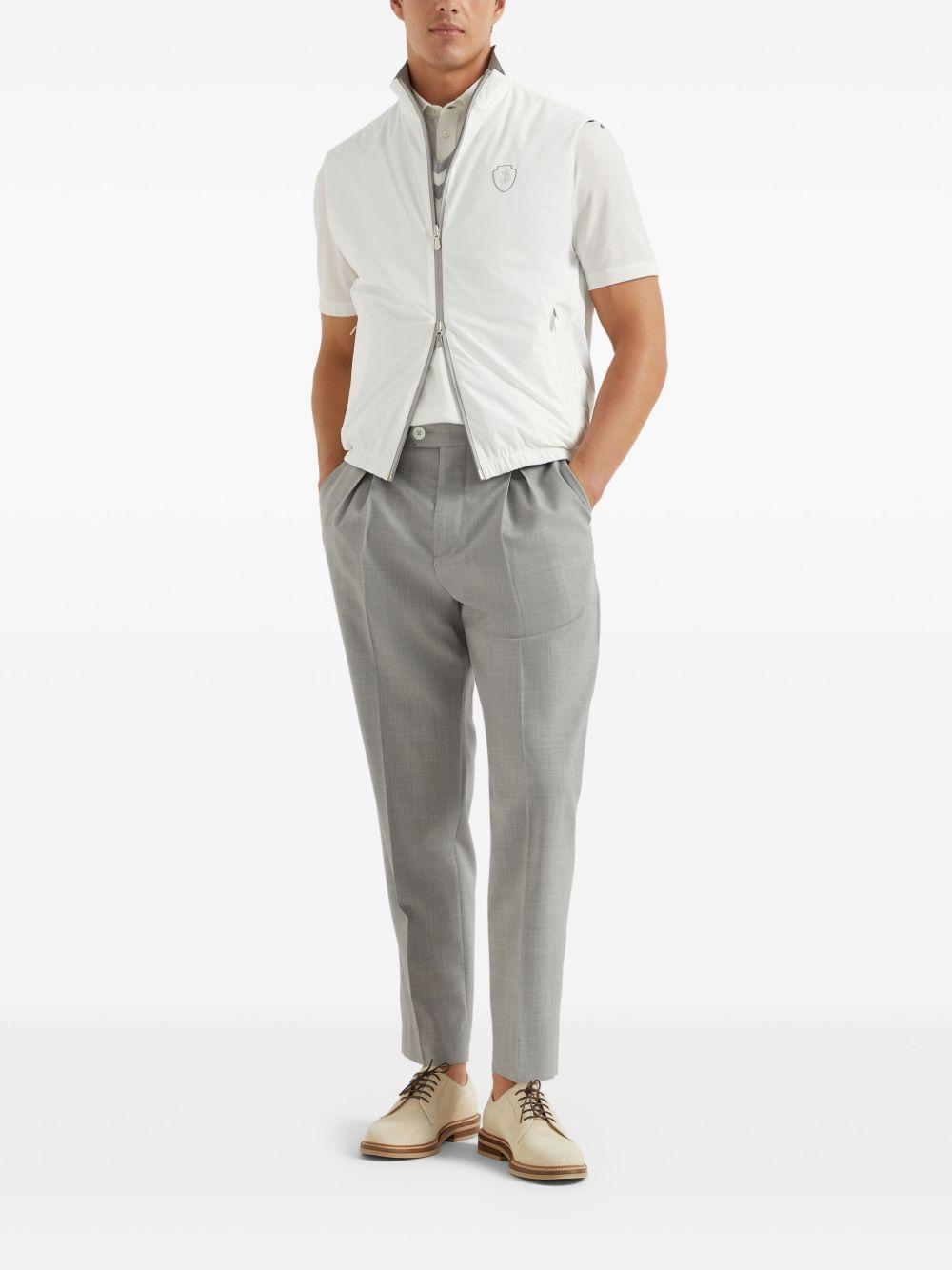 Gilet reversibile in biancoBrunello cucinelli - uomo 