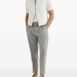 Gilet reversibile in biancoBrunello cucinelli - uomo 