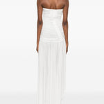 Abito asimmetrico senza spalline in bianco  Christopher esber - donna 