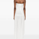 Abito asimmetrico senza spalline in bianco  Christopher esber - donna 