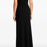 Abito lungo Lust con scollo a cuore in nero Jenny packham - donna 