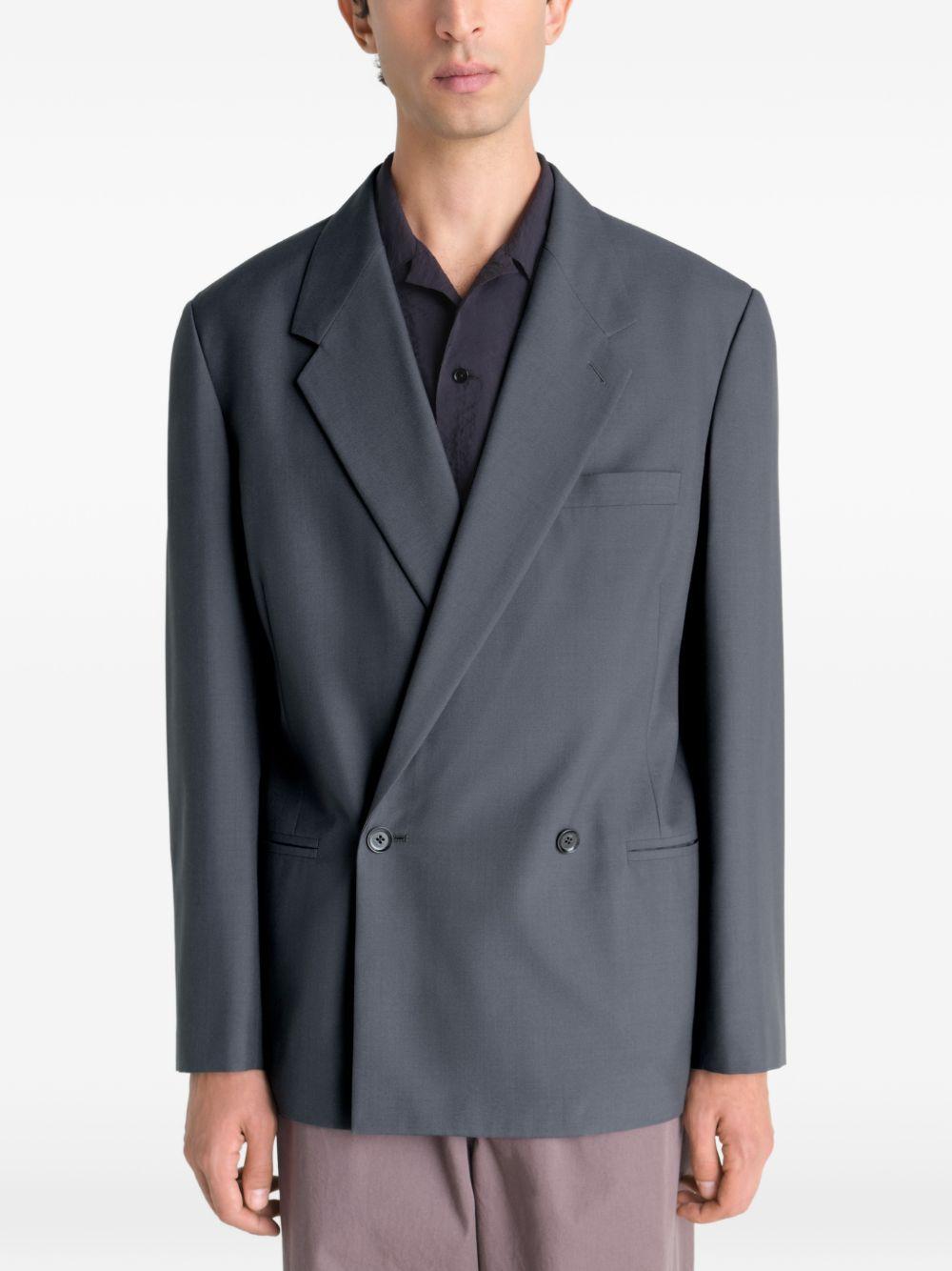 Giacca sartoriale doppiopetto in grigio Lemaire - donna 