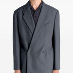 Giacca sartoriale doppiopetto in grigio Lemaire - donna 
