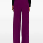Pantaloni a gamba ampia in viola Forte forte - donna 