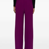 Pantaloni a gamba ampia in viola Forte forte - donna 