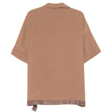 Camicia a maniche corte Pasolini in marrone Magliano  - uomo 