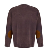 Cardigan con motivo a cavallo in jacquard in marrone Found - unisex 