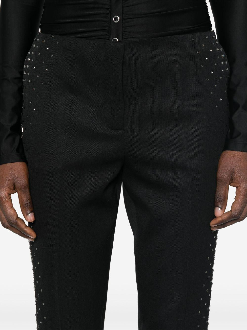 Pantaloni con cristalli in nero The Attico - donna 