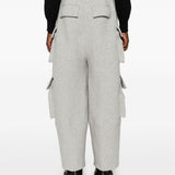 Pantaloni cargo con coulisse in grigio Feng Chen Wang - uomo 
