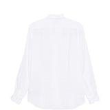 Camicia a maniche lunghe con bottoni in bianco Zegna - uomo 