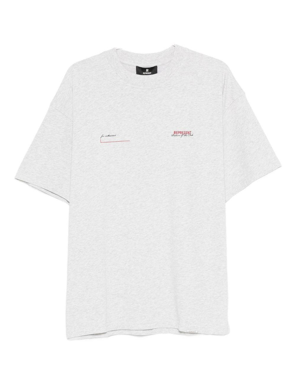 T-shirt in cotone in grigio Represent - uomo 